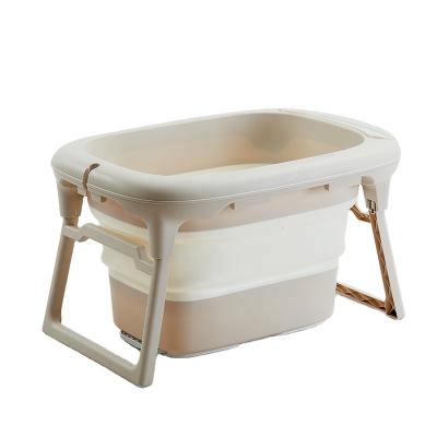 China Foldable Plastic Baby Bath Tub Seat Foldable Newcomer Baby Bathtub Portable SPA Bathtub for sale