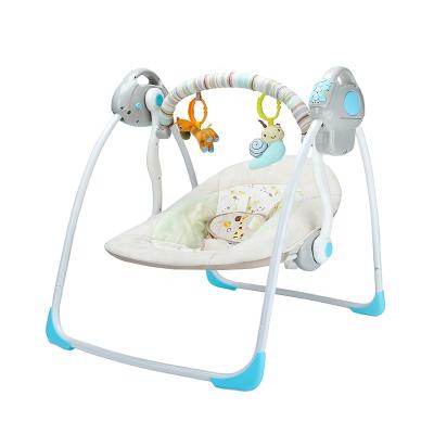 China (With new music and vibration design blue baby swing with music swing vibration indoor toys and bouncer for sale