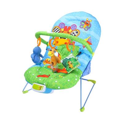 China Breathable Printed Toys Cartoon Cloth Baby Bouncer With Music And Vibration Function For 0-6Months Baby for sale