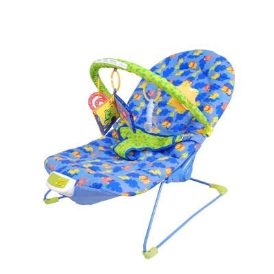 China Blue Baby Toys Cartoon Folding Parasol Baby Bouncer With Music And Vibration for sale