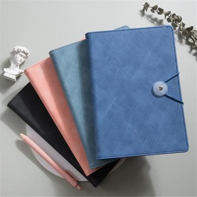 China A5 Style Notebook Notepad Cool Student Simple Literary Exquisite Thick Leather Small Book Printed Diary Female Hard and Cute Retro for sale