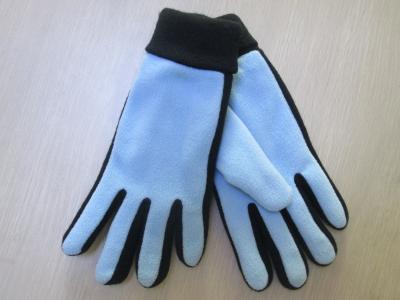 China Winter gloves for Men and Woven Robbin Cuff--Fleece Glove--Polyester glove- for sale