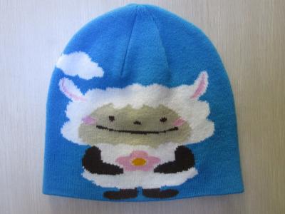 China Acrylic Hat for Children--Classic Style with Lovely Pattern--Outside and Winter--Jacquard Hat for sale