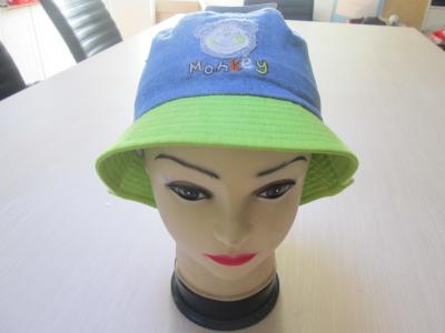 China 2016 high quality fashion wholesale bucket hat--Embroider Logo--Hat for Children--Summer Hat for sale