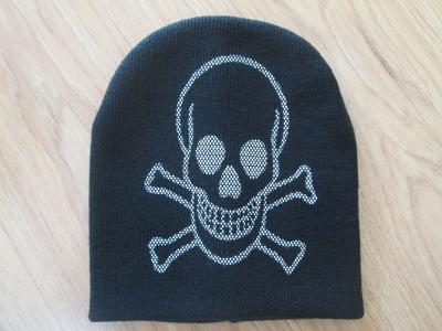 China Holloween day's beanie--Acrylic Hat--ghost a rylic hat with glow in dark night for sale