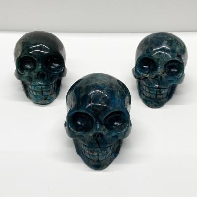 China Wholesale High Quality Skull From China Crystal Skulls Apatite For Decoration for sale