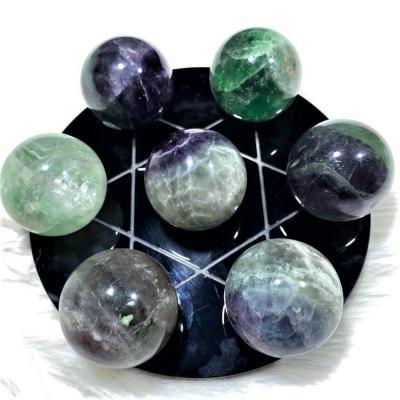 China High Quality Hot-selling Healing Crystal Stone Ball New Product Fluorite Sphere From Europe For Sale for sale