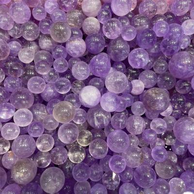 China Europe Healing High Quality Crystal Stones Clear Different Sizes Amethyst Sphere For Wholesale for sale