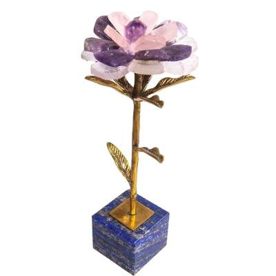 China High Quality Elegant China Healing Crystal Tree With Amethyst Crystal Sphere Stand For Decoration for sale