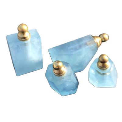 China China Crystal Aquamarine Perfume Bottle Pendant Elegant Natural Wholesale for sale