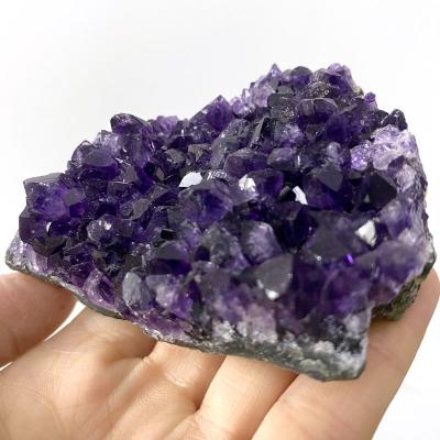 China Wholesale Group Crystal Geode China Amethyst Rough Stone Collection Show Mineral Specimens for sale