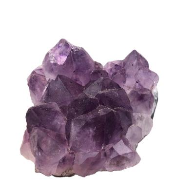 China Wholesale Natural Purple China Crystal Amethyst Geode Clusters Used Decoration Energy Collection for sale