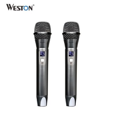 China Home Handheld Wireless Karaoke Microphone UHF Microphone Stage Wireless Microphone MIC for sale