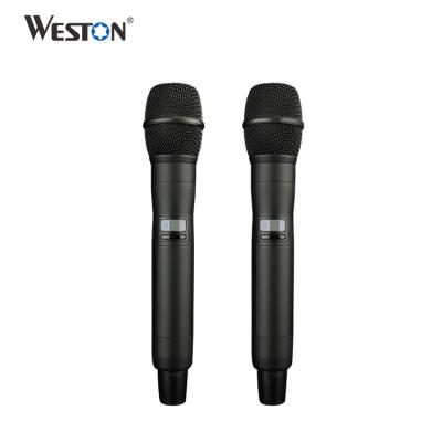 China NEW Genuine SD-688A Microphone Handheld Background Diversity Wireless Microphone for Stage and Church for sale