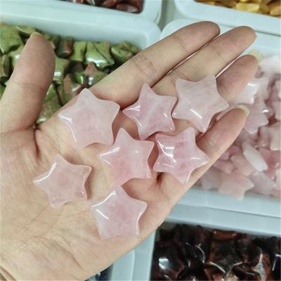 China Europe 26mm Hand Cut Natural Gemstone Healing Jade Reiki Crystal Stars For Decoration for sale