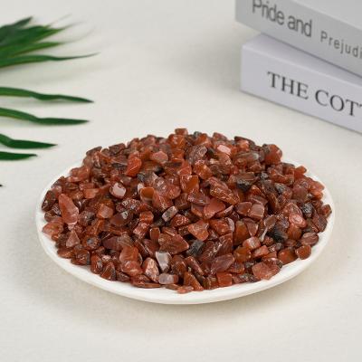 China Wholesale Natural Red Carnelian Aura Quartz Chakra Gemstone Gravel Crystals Chips From Europe for sale