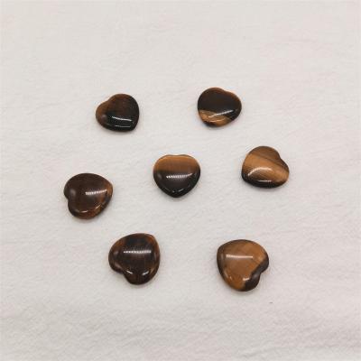 China Europe Natural Tigers Eye Hearts For Women Natural Reiki Energy Stone Gemstone Crystal Healing Heart Small Polished Heart for sale