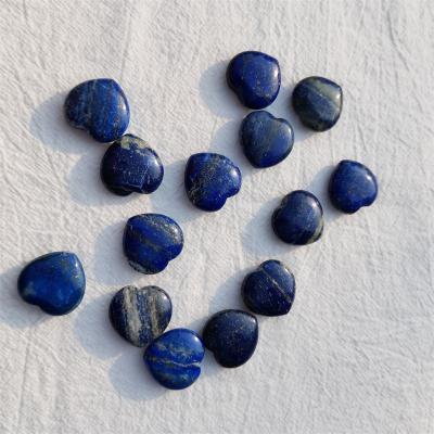 China Europe Lapis Lazuli Heart Shaped Crystals Polished Heart Stone Women Healing Gemstone Energy Reiki Hearts Crafts for sale