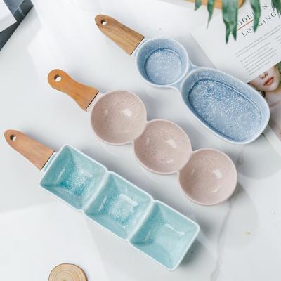 China New Product New Product Luxury Christmas Space Food Tableware Valentine's Cup Ceramic Dish Dish Appetizer Occasional Snack Dry Wet for sale