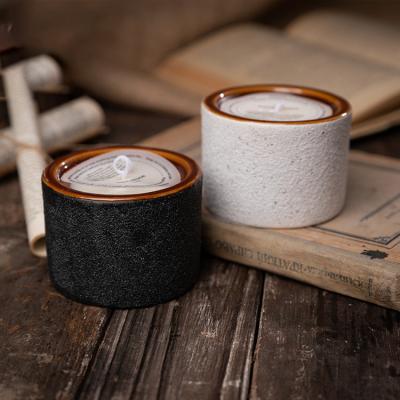 China Wholesale Cheap Modern Home Decoration Candle Holder Ship Home Decor Frosted Single Jar Candle Bulk for sale