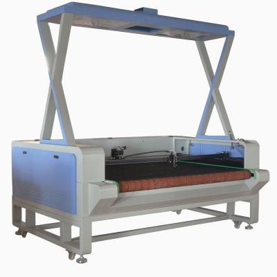 China Water Cooled CO2 Computer Sportswear Textile Fabric Laser Cutting Machine With Automatic Feeding System SK1610 SK1810 for sale