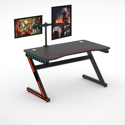 China Other Best Selling Game Table With Led Lights PC Laptop Gaming Desk for sale