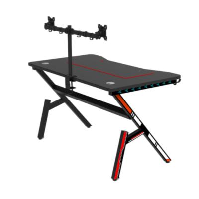 China Factory Outlet Computer Game Table Factory Price Modern Foldable Furniture Led Computer Desk Gaming Desk for sale