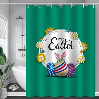 China Sublimation Custom Printed Blank Shower Curtain With Matching Cover Set for sale