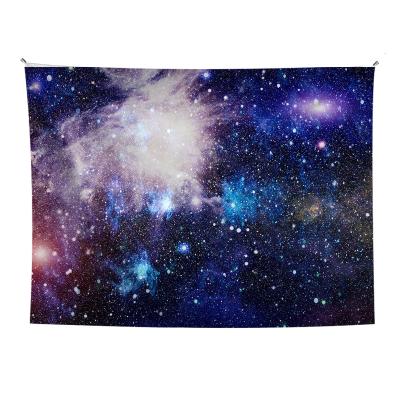 China Tapestry Traditional Black Space Galaxy Aesthetic Tapestry Wall Hanging For Bedroom Custom Tapestry for sale