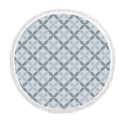 China Promotion Disposable Gingham Geode Fruit Round Fouta Terry Side Fiber Extra Large Sand Free High Quality Beach Towels for sale