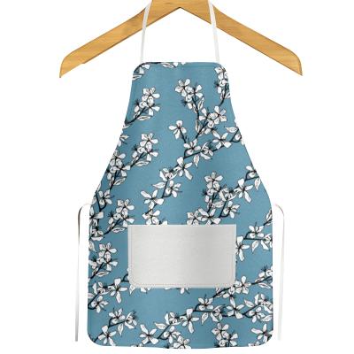 China SANITARY Floral Aprons for Women, Adjustable Chef Kitchen Aprons with Rose Pattern for Cooking Cooking Gardening for sale