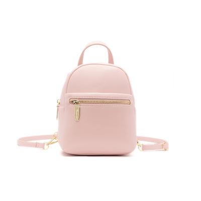 China Water Resistant Mini Backpack Leather Women Mini Girl Backpack Macaron Backpack for sale