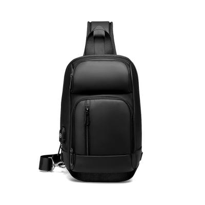 China Chinese Factory Popular Expandable Messenger Backpack PVC Chest Bag For Men for sale