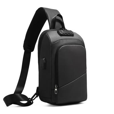 China Oxford China factory supply small single shoulder bag usb backpack men's chest bag for sale