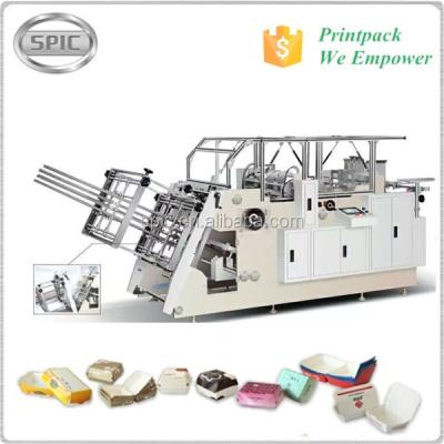 China High Speed ​​Automatic Lunch Box Making Machine Potato Chips Box Making Machine for sale