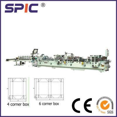 China Automatic Carton Folder Gluer Machine For 4 6 Corner Boxes for sale