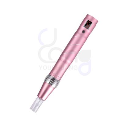 China Anti-puffiness ELON-YC dermapen E2 radio 5 speed LED display microneedling wireless port microneedle derma pen Android dermapen for sale