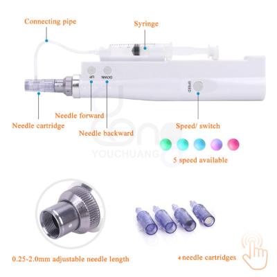 China Anti-Puffiness ELON-YCElectric Mesotherapy Injection Gun Vital Acid Injection Water Light Microneedle Gun For Skin Rejuvenation Meso Gun for sale