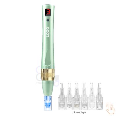 China ELON-YC Anti-puffiness drpen E1 2021hot sale derma stamp pen light therapy clean skin pigment removal therapy drpen for sale