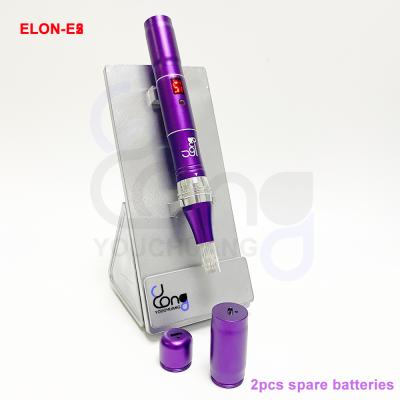 China ELON-YC Free Derma Pen E5 Anti-Puffiness OEM Skin Care Beauty Upgraded Derma Version 2 Batteries Removable Wireless and Cable Pen E5 for sale