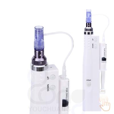 China ELON-YC Anti-Puffiness Electric Automatic Micro Hyaluronic Roller Teasing Dermapen Teasing Serum Wrinkle Pen Derma Pen Microneedling Pen for sale