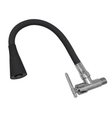 China Custom Color Adjustable Kitchen Sink Mixer Taps Cock Bib Hose Taps Custom Color Adjustable Luxury Black Plastic Faucet Pull Out Kitchen Faucet for sale