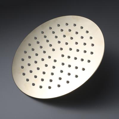 China Amazon Sale 304 Stainless Steel Diverter Hot Shower Round Lid Large Luxury Gold Brushed Shower Head Without Shower Head for sale