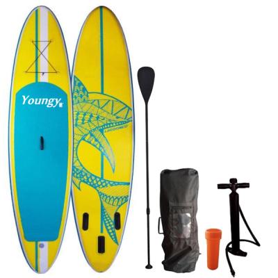 China Wave Surfing Professional Yoga Stand Up Wooden Grain Sup Paddle Board Inflatable Electric Surfboard for sale