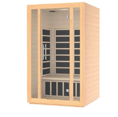 China With Transom Windows Saunaking Body Care 2/3 Healthy Person Heater Sauna Room Hemlock Far Infrared Hot Selling Cedar for sale