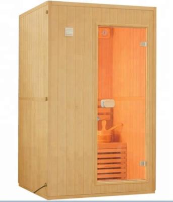 China Traditional Traditional 1-2 Person Wood Sauna Heater Private Sauna Room for sale