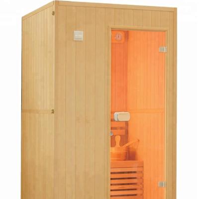 China 2022 Traditional modern hot sale Suanaking Hemlock harvia heater sauna SPA equipment room for 1 person for sale for sale