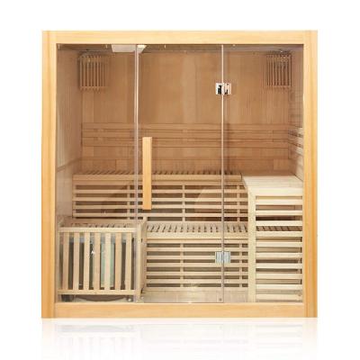 China With Pass Through Windows Factory Direct Sale 5 Person Indoor Saturated Steam Sauna Fits The Room For Home Use for sale