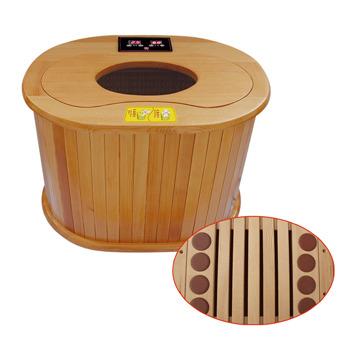 China Portable Computer Control Panel One Person Home Foot Sauna Hemlock Foot Massage Far Infrared Sauna (FBB-A180) for sale