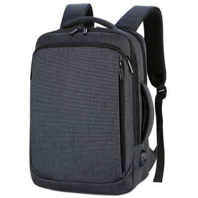 China With Simple Wholesale USB Laptop Backpack Computer Bag USB School Charging Waterproof Travel Backpack Men for sale